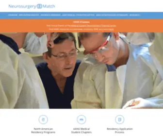 Neurosurgerymatch.org(Resources for Neurosurgical Residency Application and Beyond) Screenshot