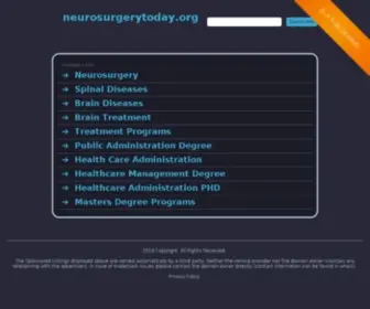 Neurosurgerytoday.org(Neurosurgerytoday) Screenshot