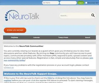 Neurotalk.org(NeuroTalk Support Groups) Screenshot