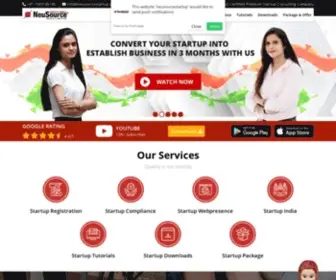 Neusourcestartup.com(Business Startup Consulting Services) Screenshot