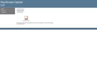 Neustrada.com(NeuStrada Capital LLC Home) Screenshot
