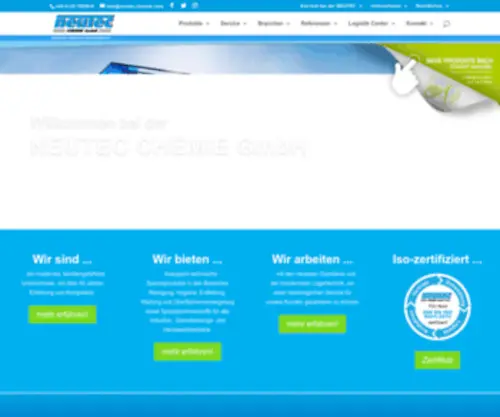 Neutec-Chemie.com(Willlkommen bei NEUTEC CHEMIE GmbH) Screenshot