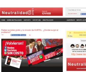 Neutralidadsi.org(Neutralidad Si) Screenshot