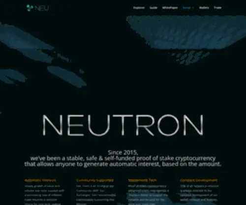 Neutroncoin.com(De beste bron van informatie over neutroncoin) Screenshot
