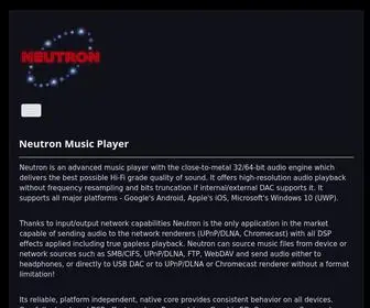 Neutronmp.com(Neutron Music Player) Screenshot