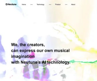 Neutune.com(Neutune is a company) Screenshot