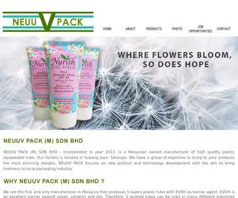 Neuuv.com(Cosmetic Tube Manufacturer Malaysia) Screenshot