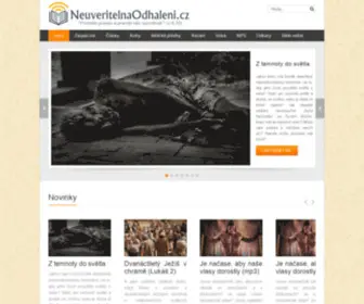 Neuveritelnaodhaleni.cz(Neuvěřitelná odhalení) Screenshot