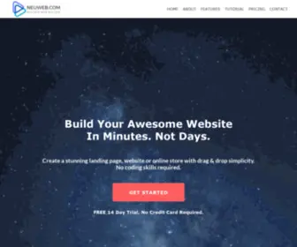 Neuweb.com(Visual Drag & Drop Web Builder) Screenshot