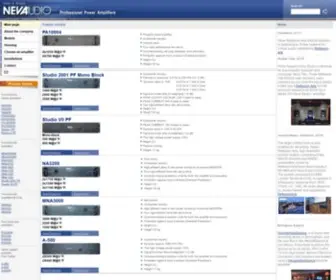 Nevaaudio.com(Professional power amplifiers Neva Audio) Screenshot