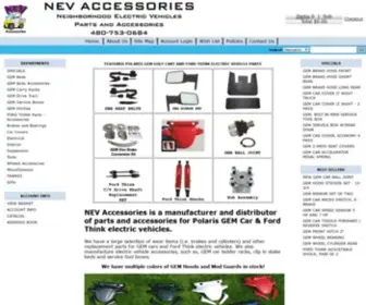 Nevaccessories.com(NEV ACCESSORIES POLARIS GEM CAR PARTS) Screenshot