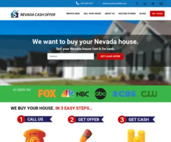 Nevadacashoffer.com(We buy houses in Nevada) Screenshot