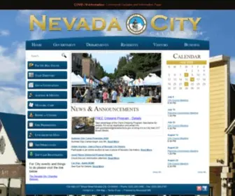 Nevadacityca.gov(City of Nevada City) Screenshot