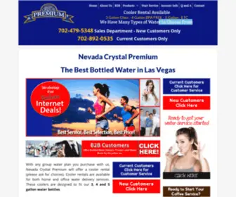 Nevadacrystalpremium.com(The Best Bottled Water in Las Vegas) Screenshot