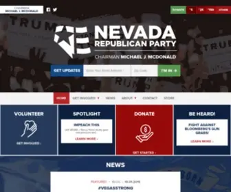 Nevadagop.org(Nevada Republican Party) Screenshot