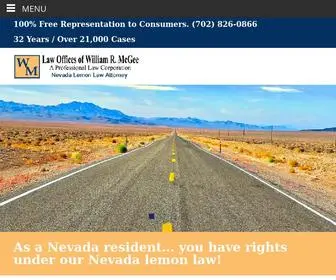 Nevadalemonlawattorney.com(Nevada Lemon Law Attorney) Screenshot