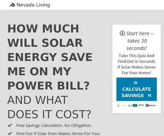 Nevadaliving.org(Solar Program Makes Going Solar Easy For Homeowners) Screenshot