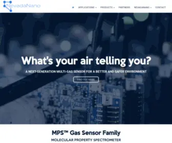 Nevadanano.com(Sensor-Based SaaS Solutions Protecting People, Property, and Planet) Screenshot