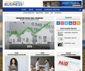 Nevadasmallbusiness.com(Helping Nevada's Small Businesses Succeed) Screenshot
