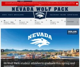Nevadawolfpack.com(University of Nevada Athletics) Screenshot