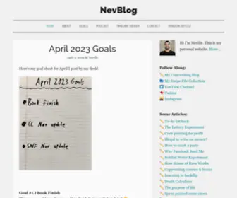 NevBlog.com(Tracking the road to financial success from age 22 to 29 (now)) Screenshot