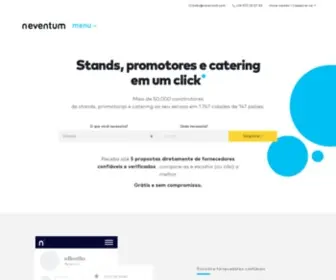 Neventum.com.br(Azafatas y catering en un solo click) Screenshot