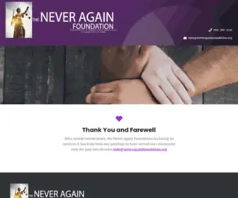 Neveragainfoundation.org(Neveragainfoundation) Screenshot