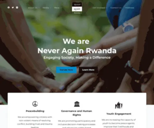 Neveragainrwanda.org(Making a difference empowering citizens) Screenshot