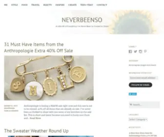 Neverbeenso.com(A Little Bit of Everything I've Never Been So Excited to Share) Screenshot