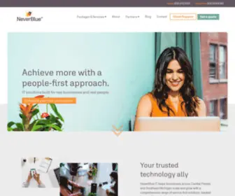 Neverblueit.com(Leading Business IT Support Services) Screenshot