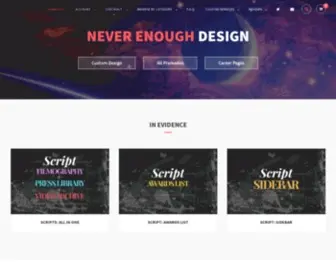 Neverenoughdesign.org(Never Enough Design) Screenshot