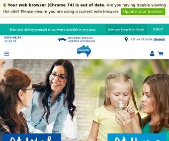 Neverfail.com.au(Home Page) Screenshot