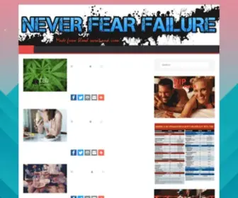 Neverfearfailure.com(Never Fear Failure) Screenshot