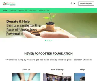 Neverforgottenfoundation.com(Never Forgotten Foundation) Screenshot