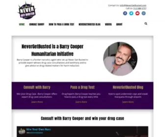 Nevergetbusted.com(Barry Cooper of never get busted) Screenshot