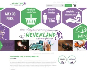 Neverland.be(Alles voor de hobby) Screenshot