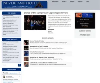 Neverlandhotel.dk(The original Jim Steinman site) Screenshot