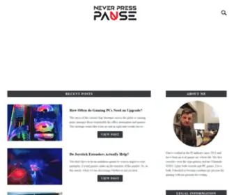 Neverpresspause.com(Never Press Pause) Screenshot