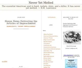 Neveryetmelted.com(The essential American soul) Screenshot