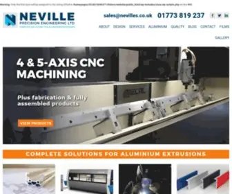 Nevilles.co.uk(Neville Precision Engineering Ltd) Screenshot