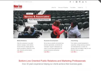 Nevinspr.com(Nevins & Associates) Screenshot