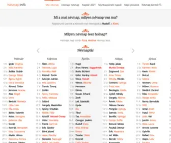 Nevnap.info(Névnap) Screenshot