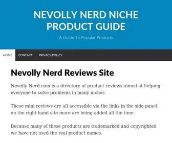 Nevollynerd.com(Nevolly NerdReviews Site) Screenshot