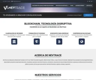 Nevtrace.com(Especialistas en blockchain y criptomonedas. Crea tu proyecto con NevTrace) Screenshot