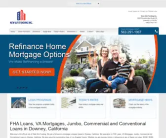 New-Aim.com(FHA Loans and VA Mortgages in Downey) Screenshot