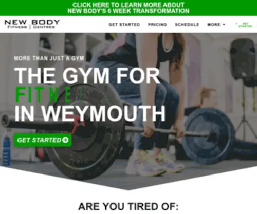New-Body.co.uk(New Body Fitness Weymouth) Screenshot