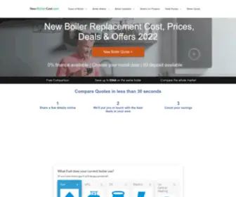 New-Boiler-Cost.com(New Boiler Replacement Cost) Screenshot