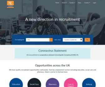 New-Directions.co.uk(A new direction in recruitment) Screenshot