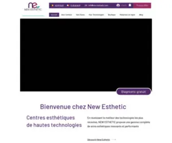 New-Esthetic.com(Aesthetic center) Screenshot