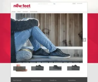 New-Feet.com(New Feet offers footwear for sensitive feet) Screenshot
